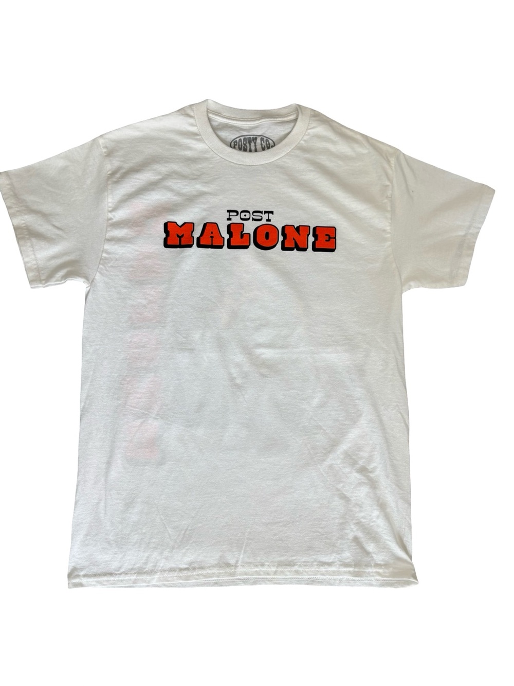 Post Malone White Graphic Logo Tee size S